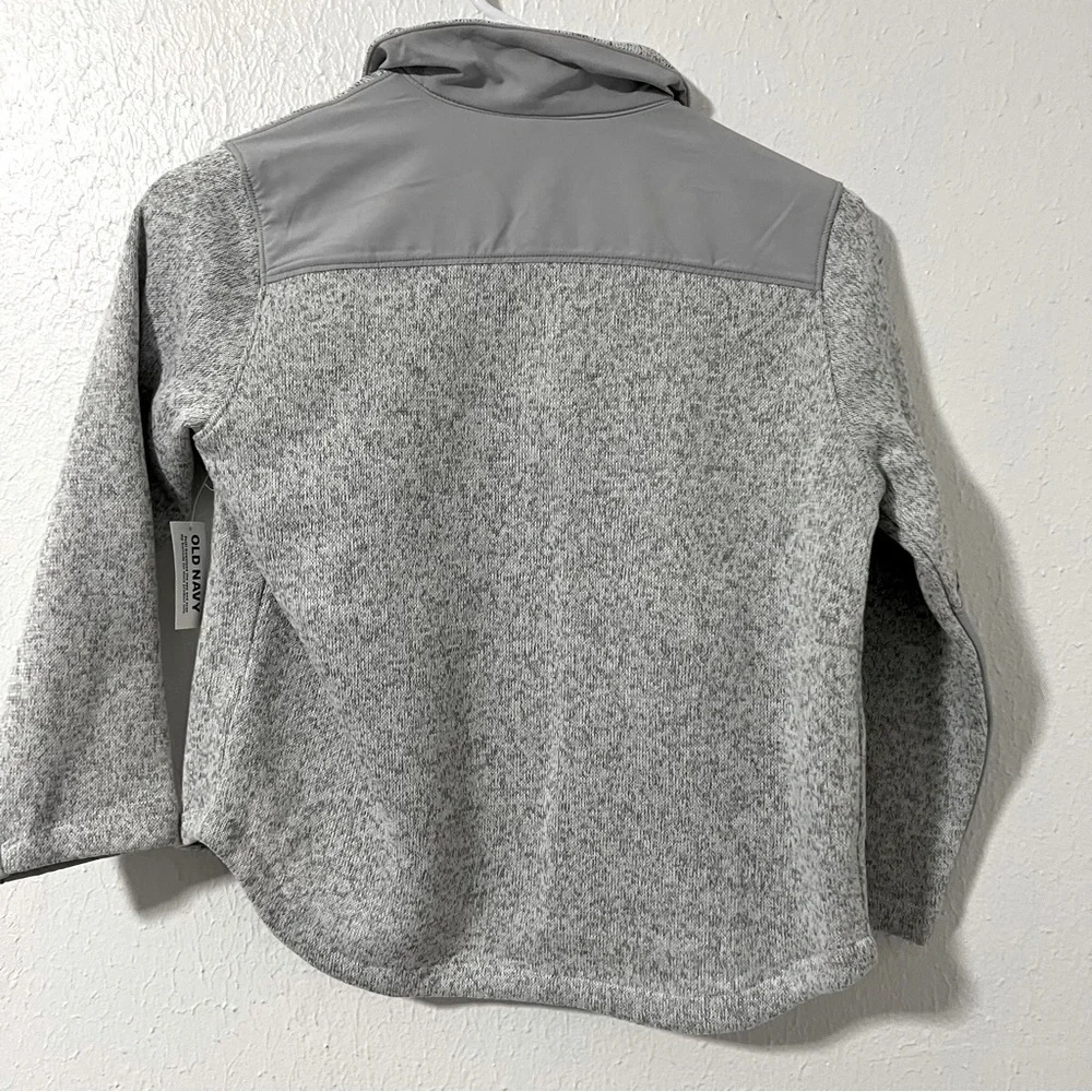 Old Navy Sweater-Fleece Hybrid Shacket for Boys Size Small (6-7) Snap Button NWT